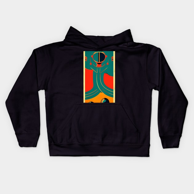 Surface and Poetry Kids Hoodie by Psychedeers